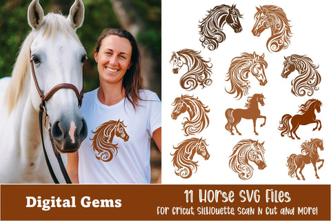 Exquisite Horse 11 SVG file Collection SVG Digital Gems 