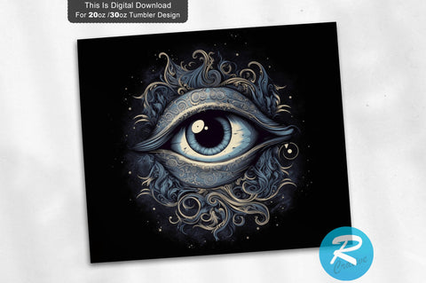 Eye Moon 20 oz / 30 oz Skinny Tumbler Sublimation Regulrcrative 