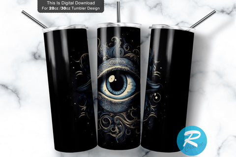 Eye Moon 20 oz / 30 oz Skinny Tumbler Sublimation Regulrcrative 