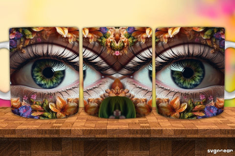 Eye Mug Wrap Bundle | 11 Oz | Sublimation Sublimation SvgOcean 