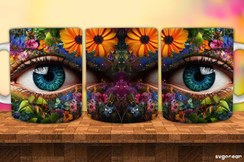 Eye Mug Wrap Bundle | 11 Oz | Sublimation Sublimation SvgOcean 
