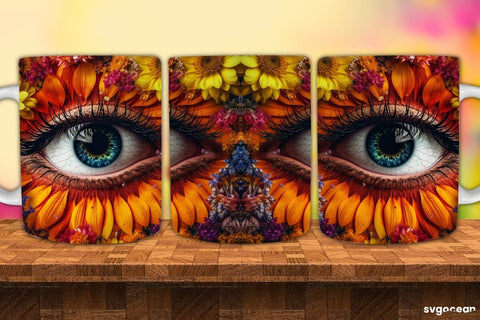Eye Mug Wrap Bundle | 11 Oz | Sublimation Sublimation SvgOcean 