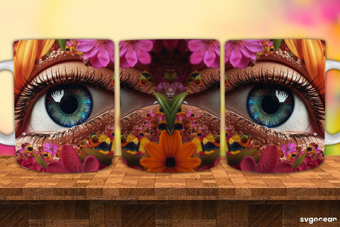 Eye Mug Wrap Bundle | 11 Oz | Sublimation Sublimation SvgOcean 