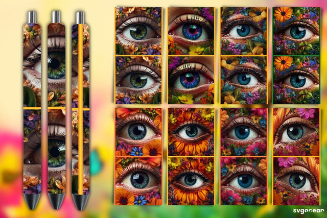 Eye Pen Wrap Bundle | Sublimation Sublimation SvgOcean 