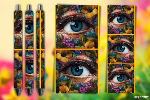 Eye Pen Wrap Bundle | Sublimation Sublimation SvgOcean 