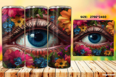 Eye Tumbler Wrap Bundle | 20 Oz | Sublimation Sublimation SvgOcean 
