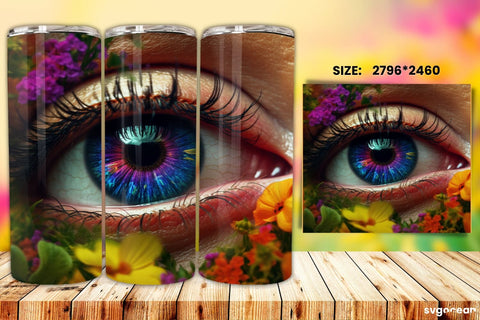 Eye Tumbler Wrap Bundle | 20 Oz | Sublimation Sublimation SvgOcean 