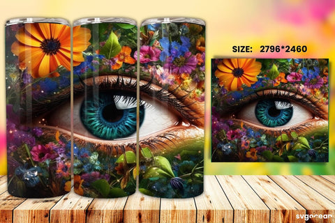 Eye Tumbler Wrap Bundle | 20 Oz | Sublimation Sublimation SvgOcean 