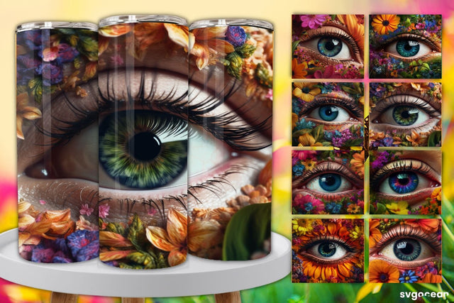 Eye Tumbler Wrap Bundle | 20 Oz | Sublimation Sublimation SvgOcean 