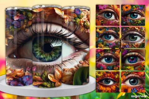 Eye Tumbler Wrap Bundle | 20 Oz | Sublimation Sublimation SvgOcean 