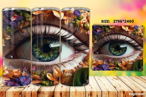 Eye Tumbler Wrap Bundle | 20 Oz | Sublimation Sublimation SvgOcean 