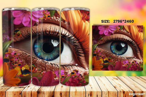 Eye Tumbler Wrap Bundle | 20 Oz | Sublimation Sublimation SvgOcean 