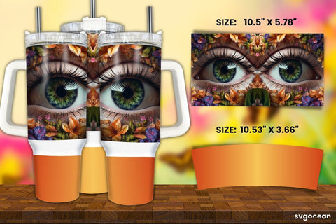 Eye Tumbler Wrap Bundle | 40 Oz | Sublimation Sublimation SvgOcean 