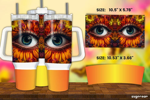 Eye Tumbler Wrap Bundle | 40 Oz | Sublimation Sublimation SvgOcean 