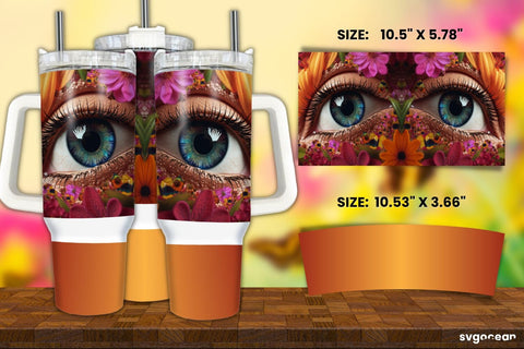 Eye Tumbler Wrap Bundle | 40 Oz | Sublimation Sublimation SvgOcean 