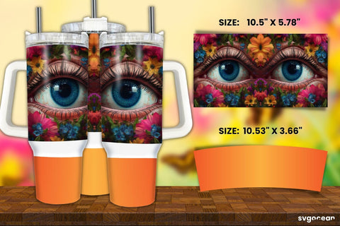 Eye Tumbler Wrap Bundle | 40 Oz | Sublimation Sublimation SvgOcean 