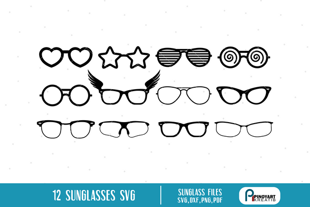 Eyeglasses Svg Bundle SVG Pinoyart Kreatib