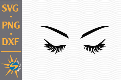 Eyelash Face SVG, PNG, DXF Digital Files Include SVG SVGStoreShop 
