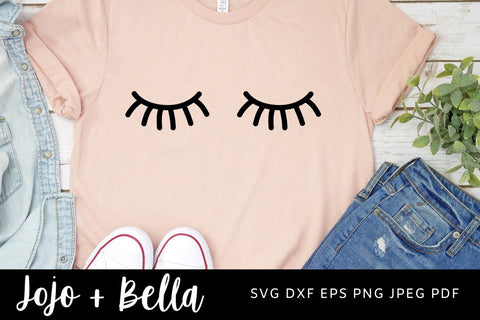 Eyelashes and lip SVG, Eyelashes Girl, Eyebrows SVG Makeup SVG Beauty Svg Instant Download Cricut SVG Jojo&Bella 