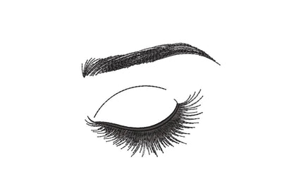 Eyelashes Embroidery Design, 3 sizes Embroidery/Applique DESIGNS Nino Nadaraia 