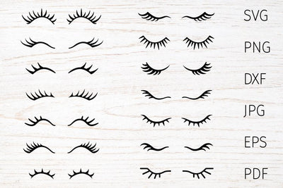Eyelashes svg bundle, eye Lashes Svg, unicorn eyelashes svg SVG Digital Rainbow Shop 