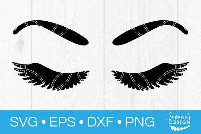 Eyelashes SVG SavanasDesign 