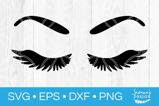 Eyelashes SVG SavanasDesign 