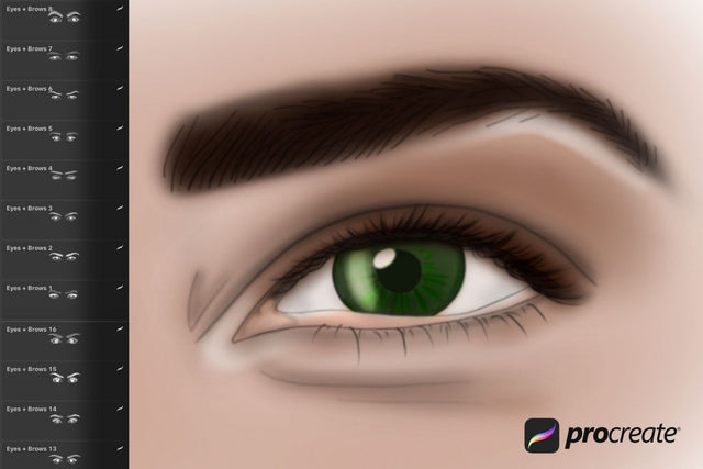 Eyes Procreate Stamps SVG SvgOcean 