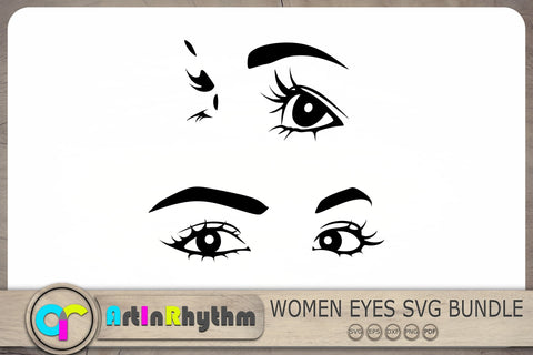 Eyes Svg, Eyelashes Svg, Eyebrow Svg, Eye Cliparts SVG Artinrhythm shop 