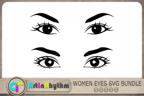 Eyes Svg, Eyelashes Svg, Eyebrow Svg, Eye Cliparts SVG Artinrhythm shop 