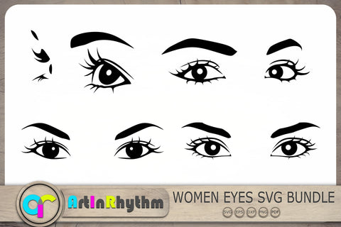 Eyes Svg, Eyelashes Svg, Eyebrow Svg, Eye Cliparts SVG Artinrhythm shop 