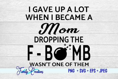 F-Bomb With Tattoos Pretty Eyes & Thick Thighs SVG Family Creations 