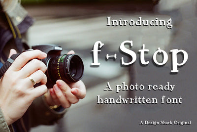 f-Stop Font Design Shark
