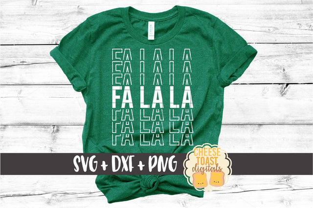 Fa La La - Christmas Mirror Word SVG PNG DXF Cut Files SVG Cheese Toast Digitals 