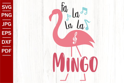 Fa La La La Flamingo SVG | Christmas In July SVG | Summer Quotes SVG SeventhHeavenStudios 