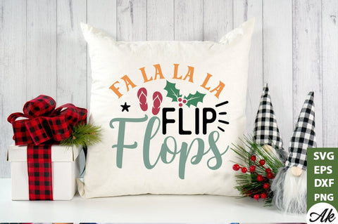 Fa la la la flip flops SVG SVG akazaddesign 