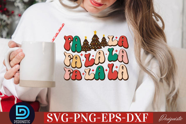 Fa la la la la SVG SVG DESIGNISTIC 