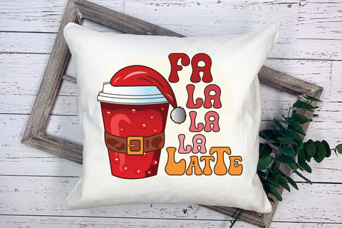 Fa La La La Latte | Christmas Coffee Sublimation Sublimation CraftLabSVG 