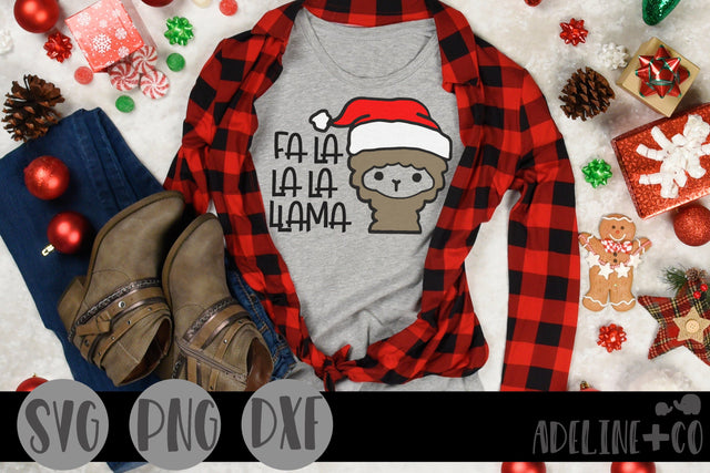 Fa la la la llama SVG Adeline&co 