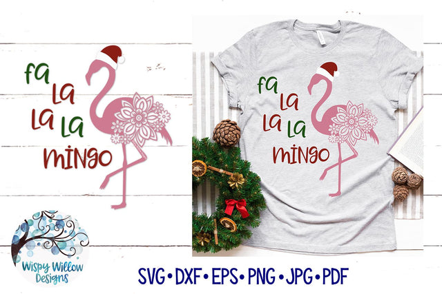 Fa La La La Mingo Svg SVG Wispy Willow Designs 