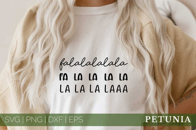 Fa La La La Svg | Christmas SVG Design SVG Petunia Digital Design 