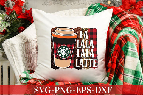 fa lala lala latte PNG Sublimation DESIGNISTIC 
