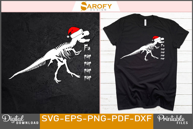 Fa Ra Ra Ra Ra Funny Christmas Design SVG Cut File SVG Sarofydesign 