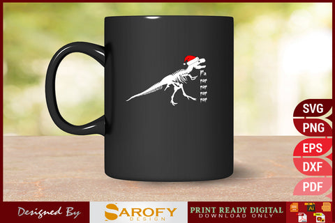 Fa Ra Ra Ra Ra Funny Christmas Design SVG Cut File SVG Sarofydesign 