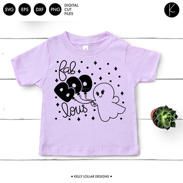 Fab Boo Lous Ghost SVG Kelly Lollar Designs 