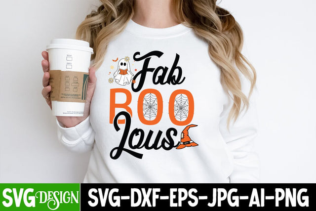 Fab Boo Lous SVG Cut File, Fab Boo Lous SVG Design, Fab Boo Lous Sublimation Design, Trick or Treat SVG Design, Halloween Sublimation PNG, Halloween SVG Bundle,Halloween SVG Quotes,Halloween PNG, Halloween SVG SVG BlackCatsMedia 