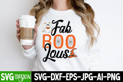 Fab Boo Lous SVG Cut File, Fab Boo Lous SVG Design, Fab Boo Lous Sublimation Design, Trick or Treat SVG Design, Halloween Sublimation PNG, Halloween SVG Bundle,Halloween SVG Quotes,Halloween PNG, Halloween SVG SVG BlackCatsMedia 