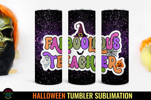 Faboolous Teacher Tumbler Wrap I Halloween Teacher Tumbler Sublimation Happy Printables Club 