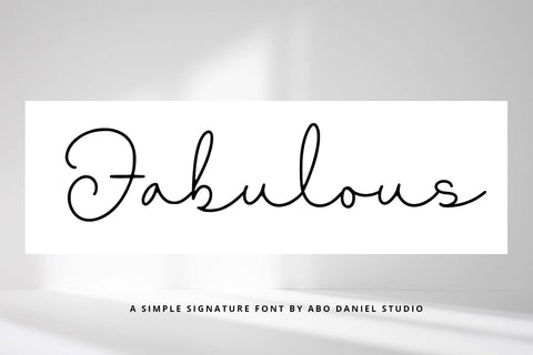 Fabulous Font Abo Daniel Studio 