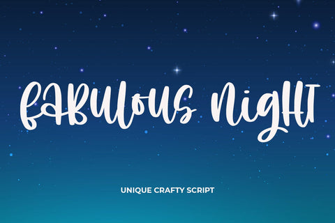 Fabulous Night Font Abo Daniel Studio 